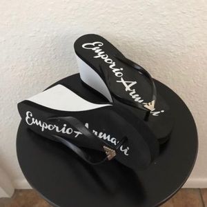 Armani flip-flops